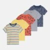 Friboo 5 Pack Unisex - T-Shirt Print - Multi-Coloured/Red/Yellow 1 Friboo 5 Pack Unisex - T-Shirt Print - Multi-Coloured/Red/Yellow -Kinder Verkoop 1555d80454234145a907d1b7c8b51aa3