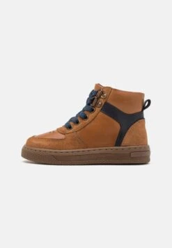 Friboo Leather - Sneakers Hoog - Cognac