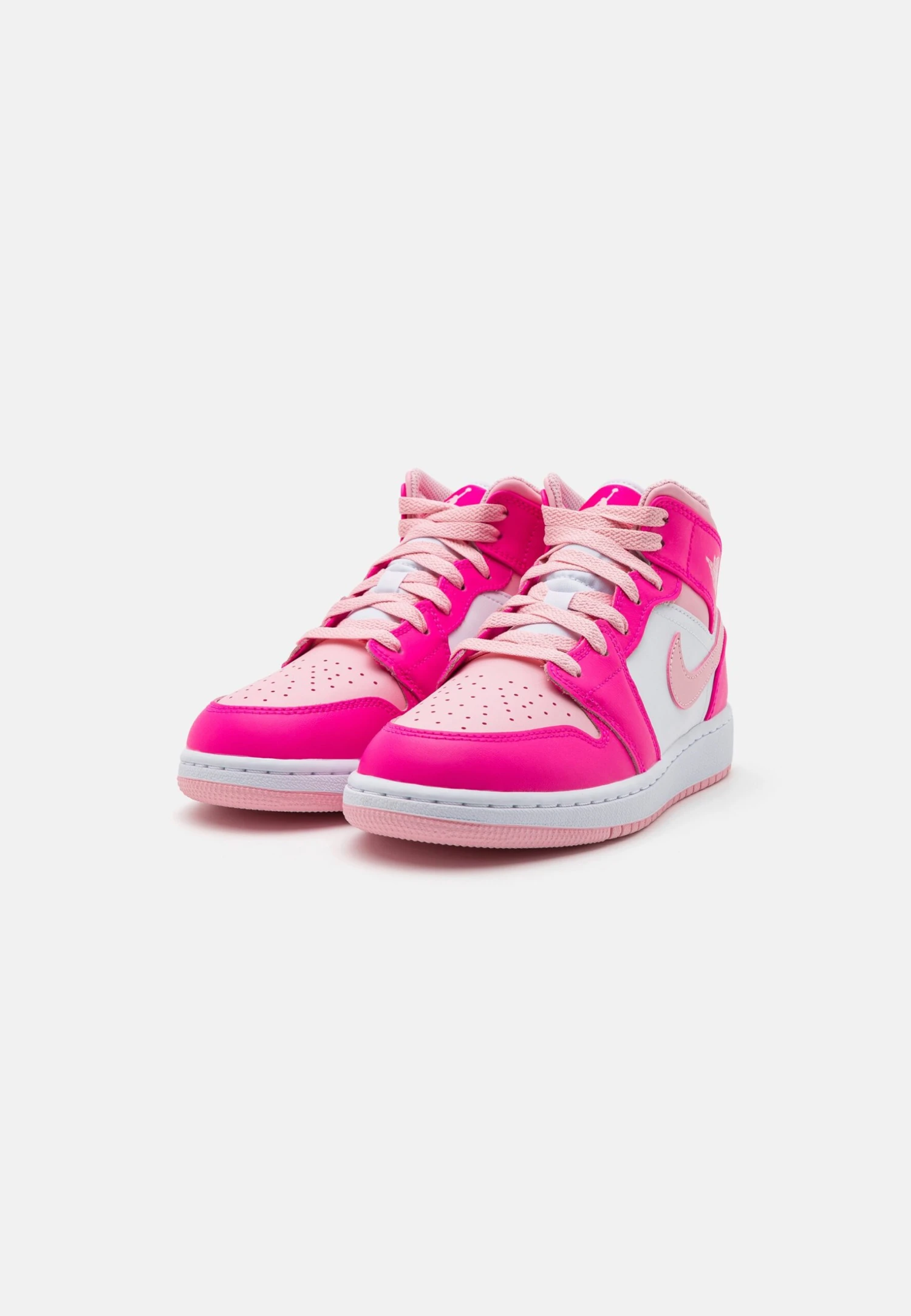 Air Jordan 1 Mid Unisex - Sneakers Hoog - White/Medium Soft Pink/Fierce Pink 4 Air Jordan 1 Mid Unisex - Sneakers Hoog - White/Medium Soft Pink/Fierce Pink - Afbeelding 2