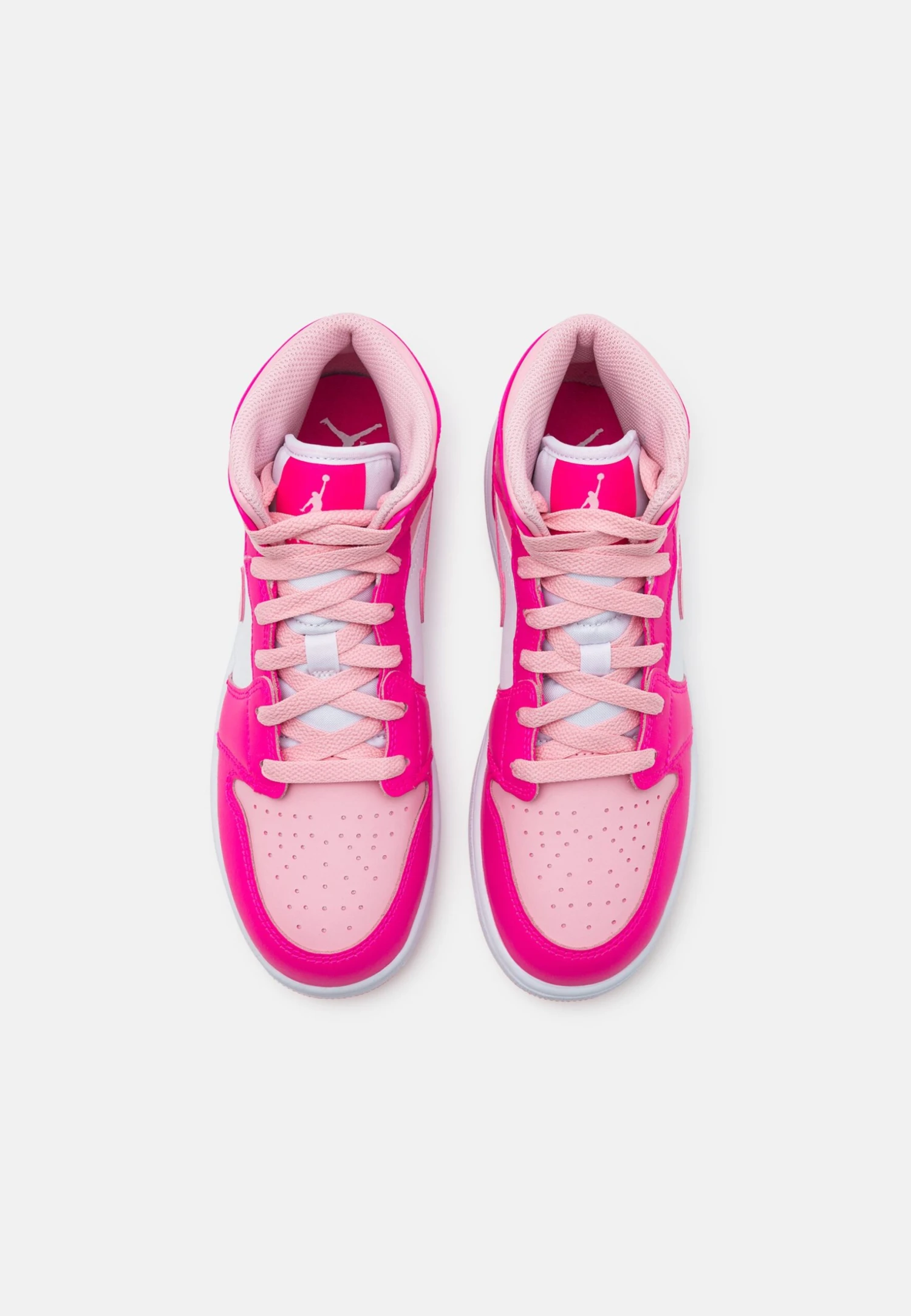 Air Jordan 1 Mid Unisex - Sneakers Hoog - White/Medium Soft Pink/Fierce Pink 6 Air Jordan 1 Mid Unisex - Sneakers Hoog - White/Medium Soft Pink/Fierce Pink - Afbeelding 4