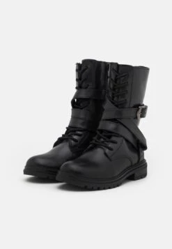 Friboo Leather - Veterlaarzen - Black -Kinder Verkoop d514d654e2bc45a3bfa4e0f76b278218