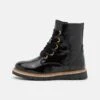 Friboo Leather - Veterboots - Black -Kinder Verkoop fba5a52304064eb183c8aad087b9a3b3