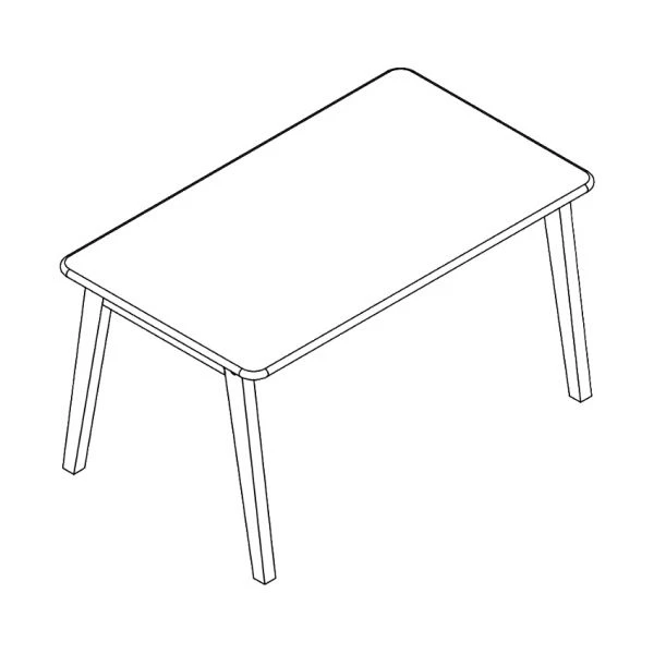 Bopita Ivar Kindertafel Rechthoekig Naturel / Wit 5 Bopita Ivar Kindertafel Rechthoekig Naturel / Wit - Afbeelding 3